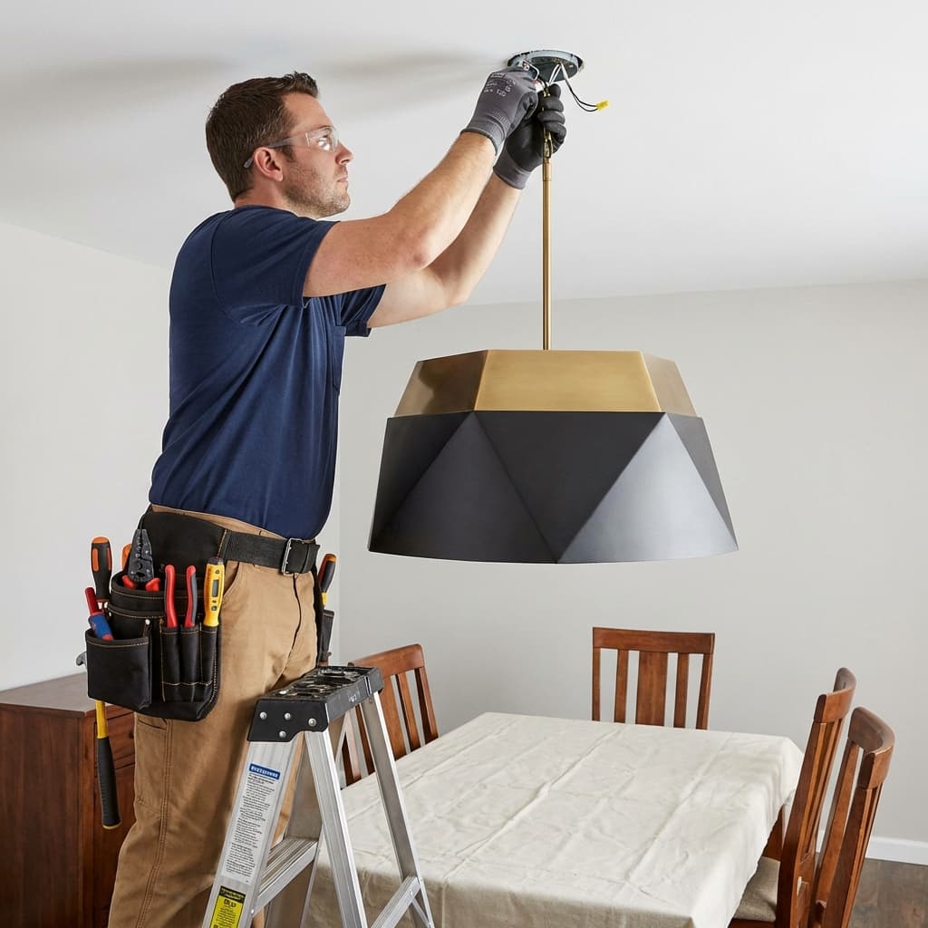 Pose de luminaire