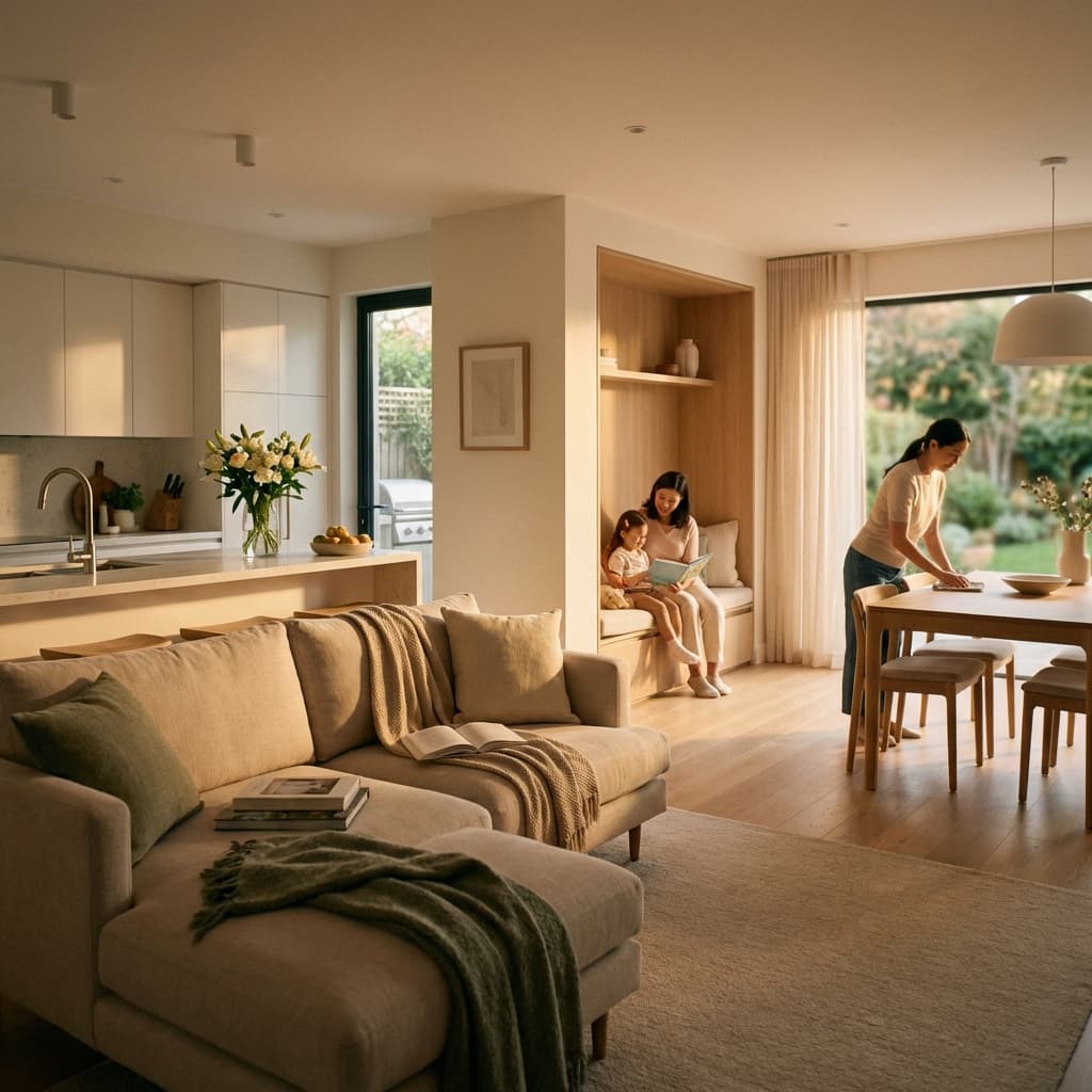 Intérieur chaleureux et propre